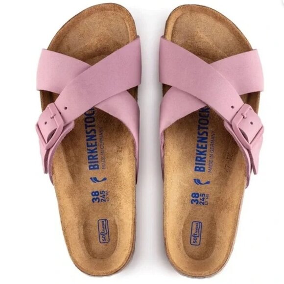 BIRKENSTOCK SIENA SOFT FOOTBED SLIDE SANDAL (WOMEN) - ORCHID NWT size 38 - Picture 3 of 3